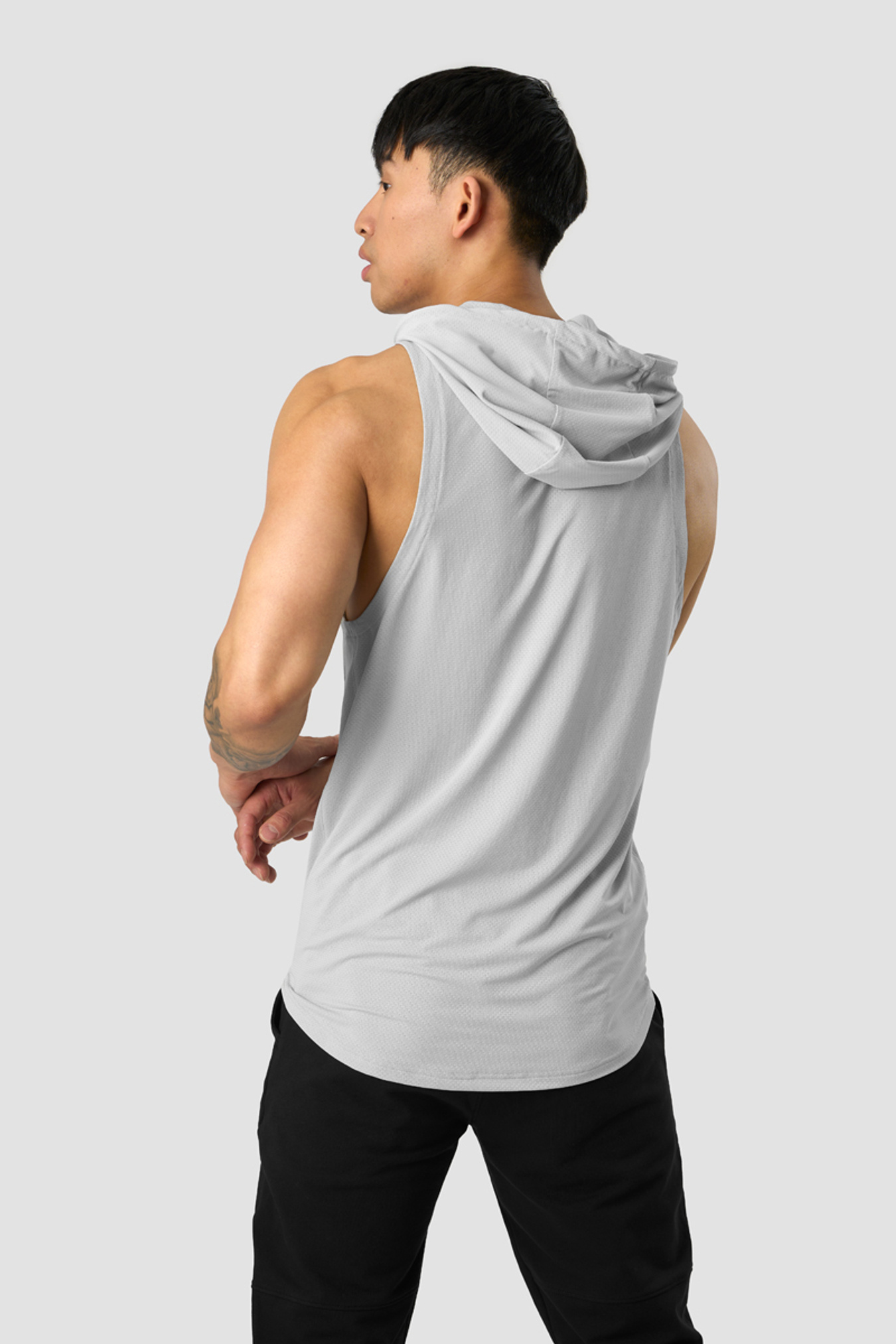 Stride Sleeveless T-shirt Hoodie Men Grey - Bild 2