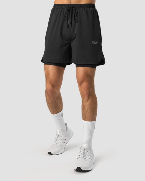 Stride 2-in-1 Shorts Men Black - undefined