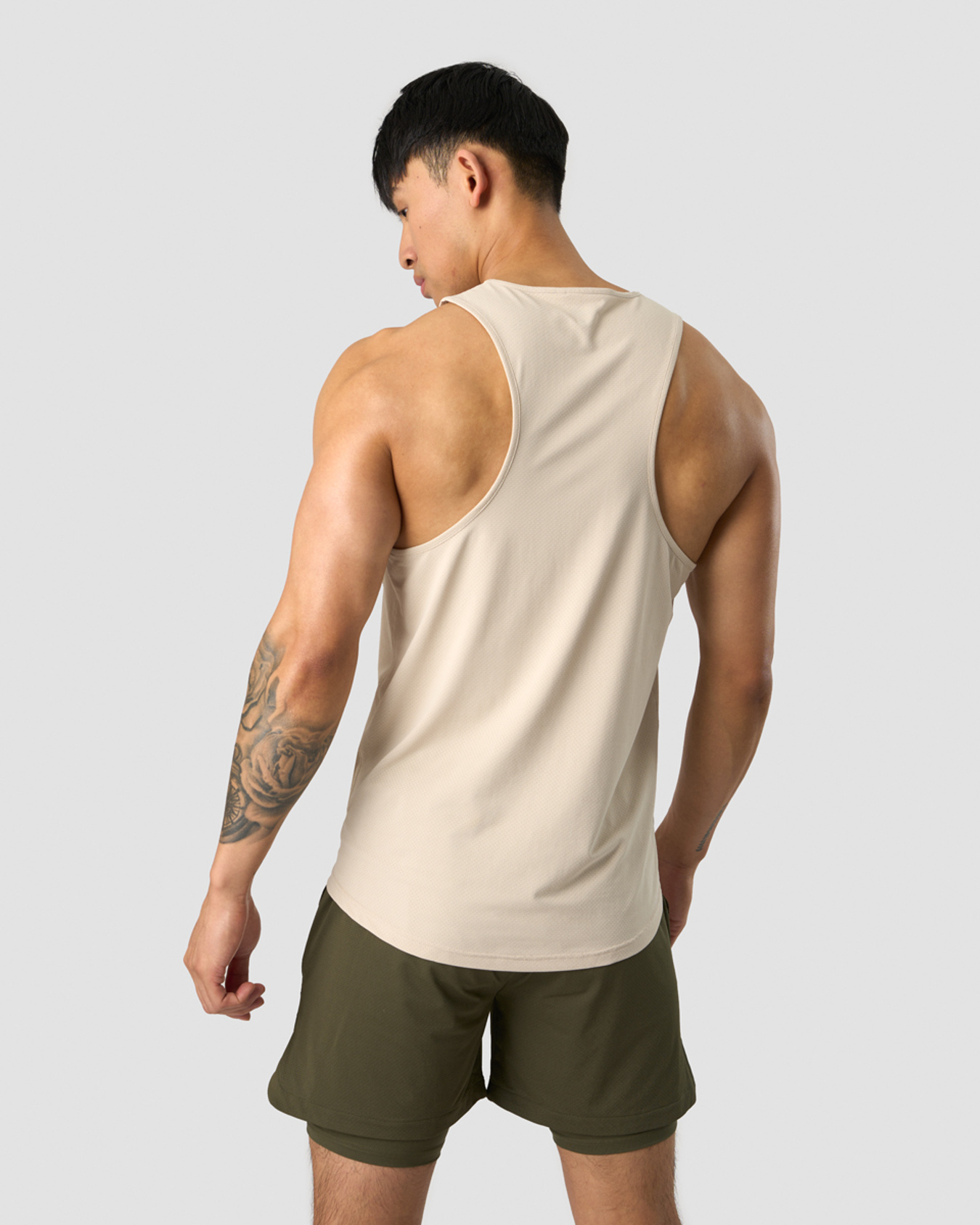 Stride Tank Top Men Beige - afbeelding 2