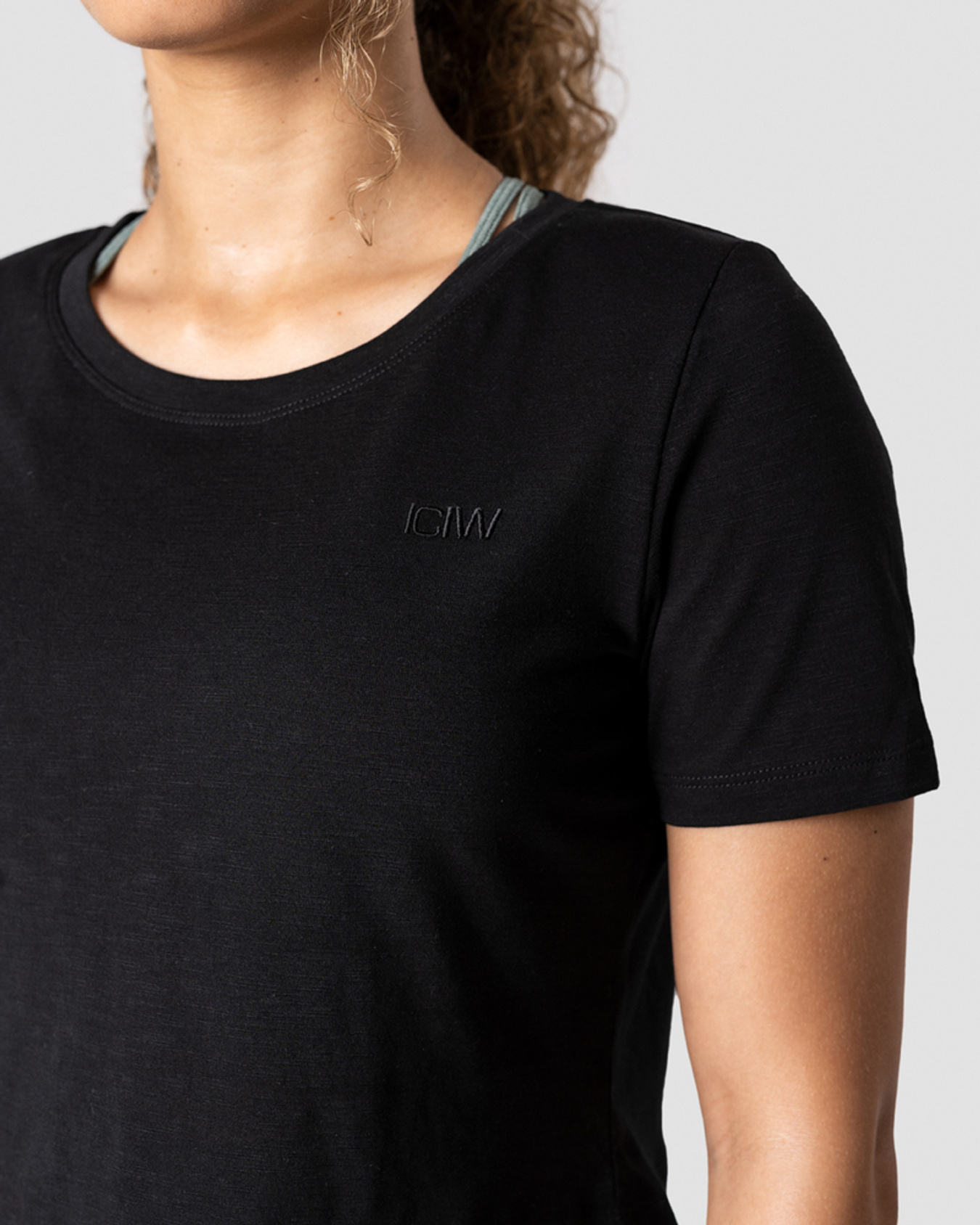 Premium Crop Top Black Wmn - Bild 3