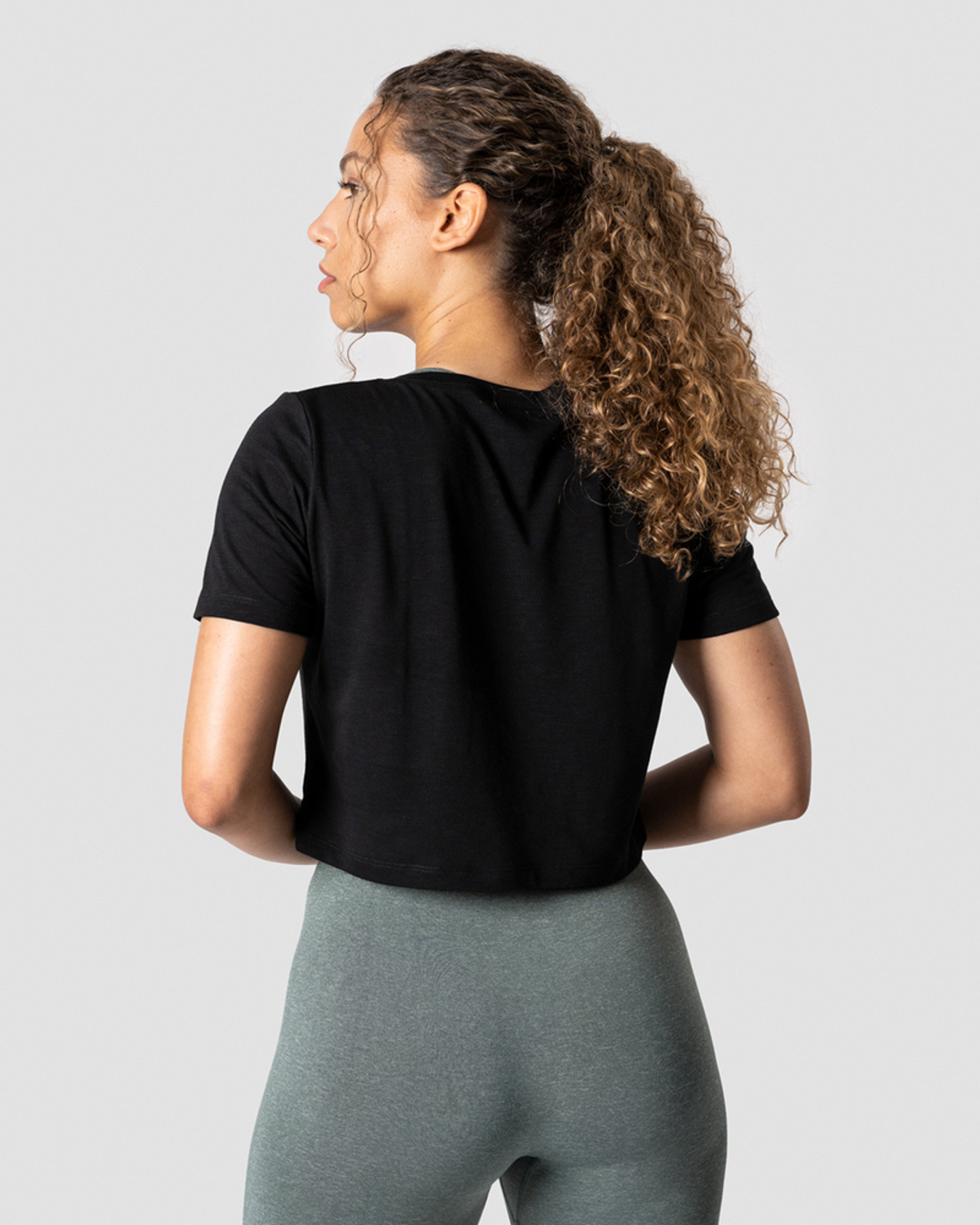 Premium Crop Top Black Wmn - Bild 2