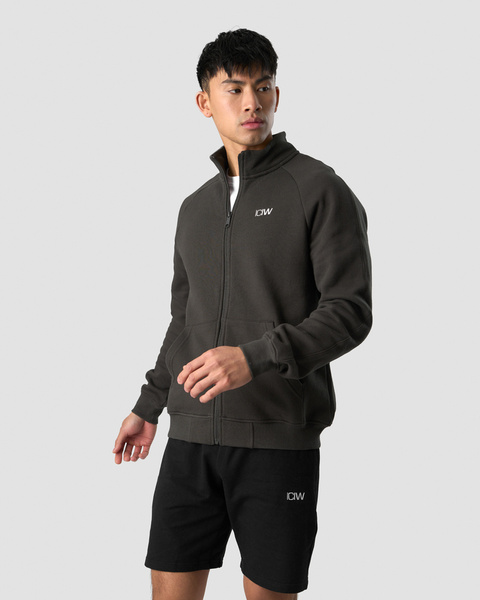 Essential Zipper Dark Grey Men - Gris