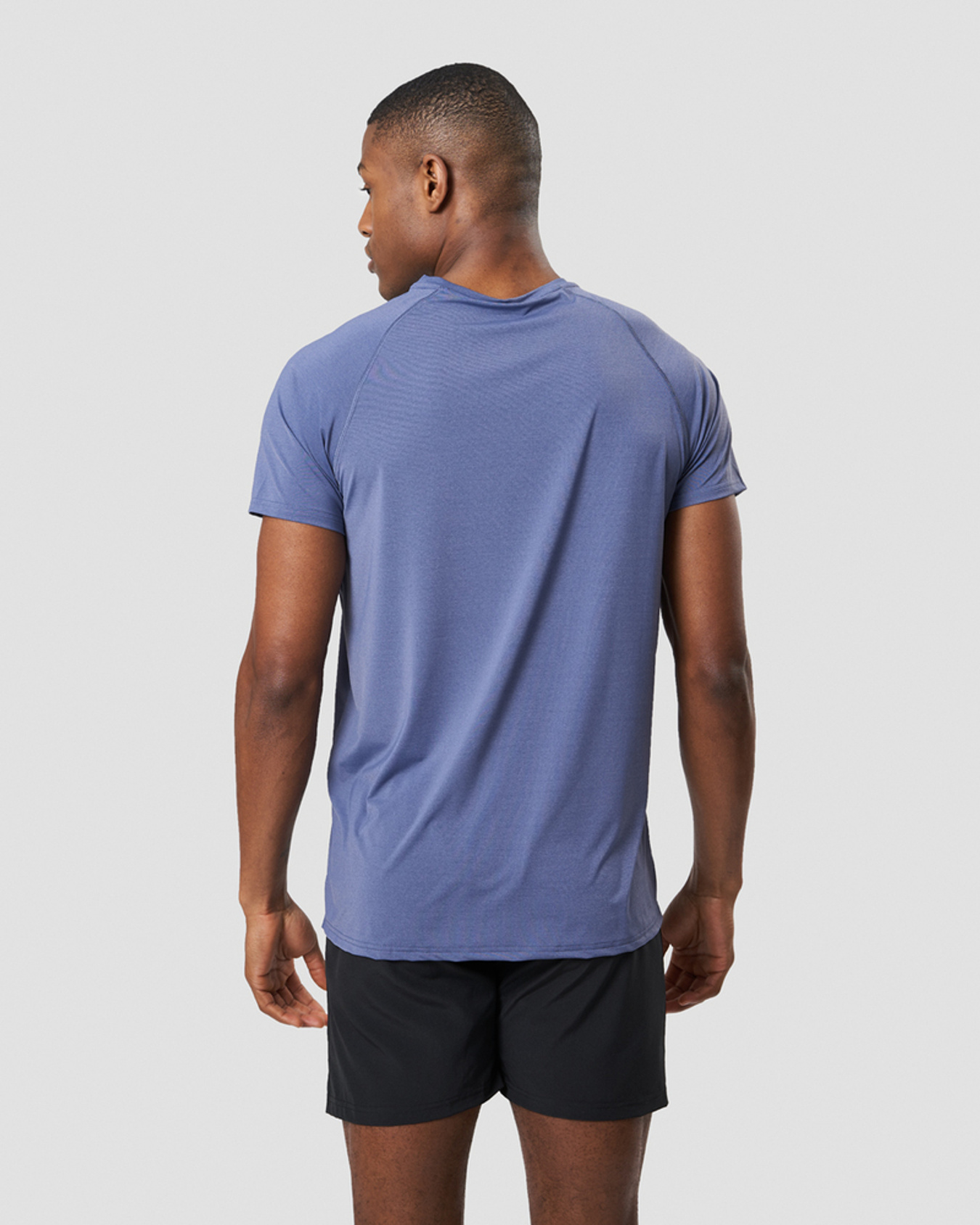 Workout Melange T-shirt Steel Blue Melange Men - bilde 2