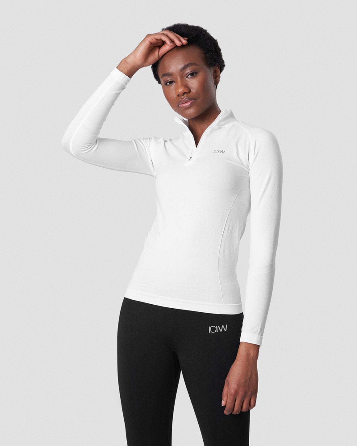 Everyday Seamless 1/4 Zip Wmn White - afbeelding 0
