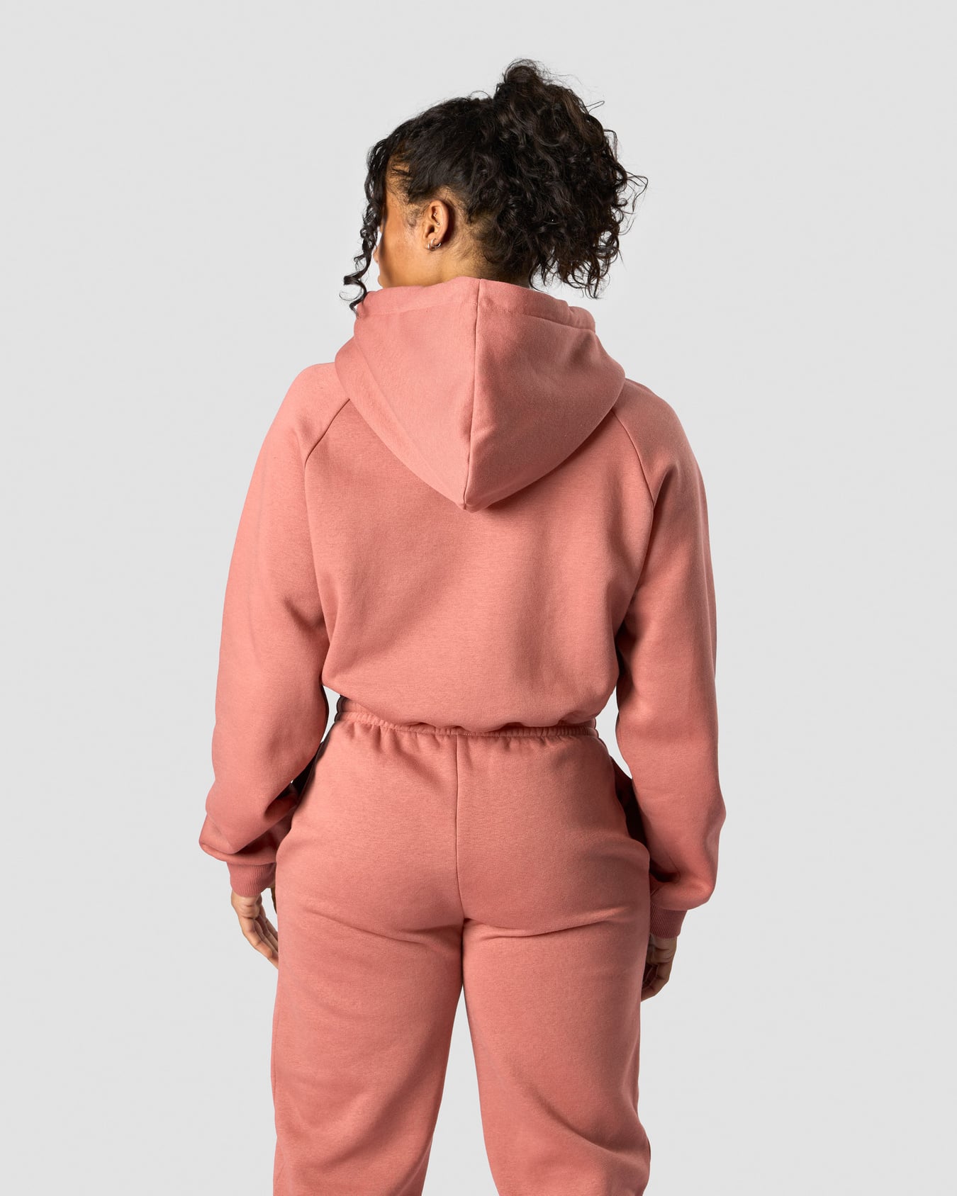 Everyday Cropped Zip Hoodie Wmn Rust - Bild 2