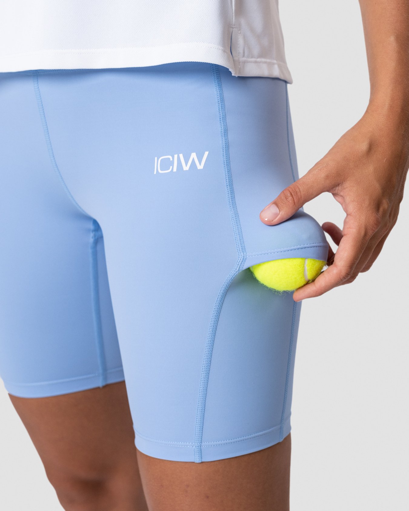 Training Biker Shorts Sky Blue Wmn - Bild 4