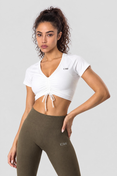 Scrunch T-shirt White - Valkoinen