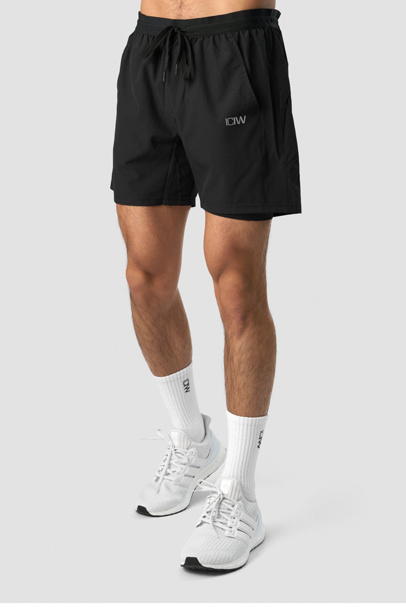 Workout 2-in-1 Shorts Black Men - afbeelding 0