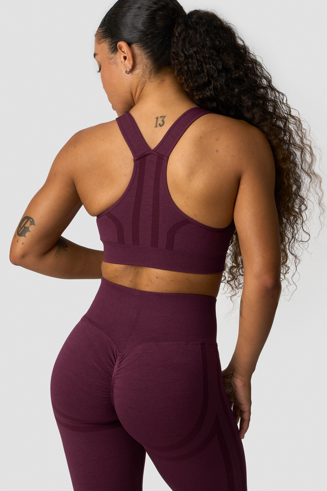 Rush Seamless Sports Bra Dark Mahogany Melange - Bild 1