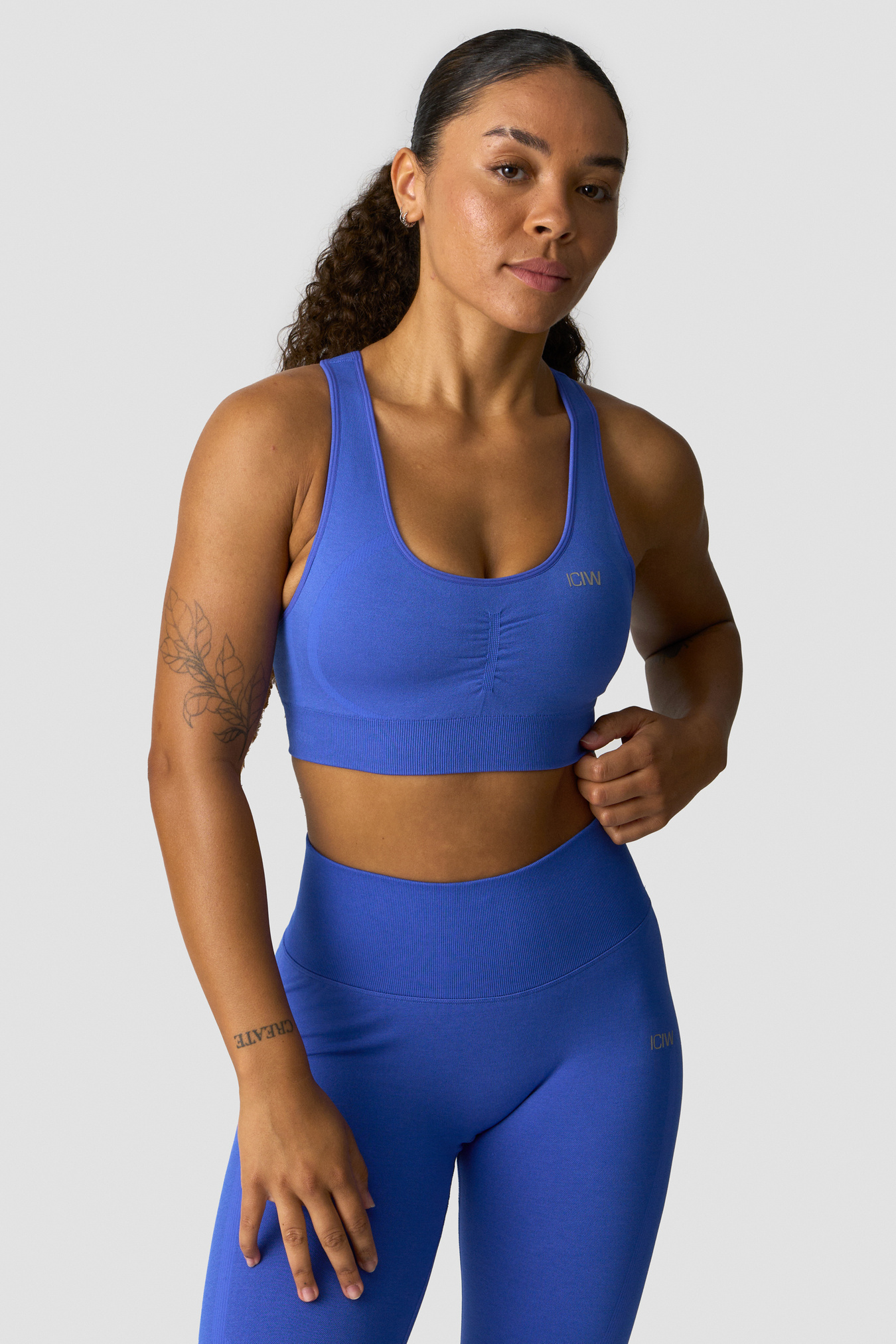 Rush Seamless Sports Bra Virtual Blue Melange - Bild 2