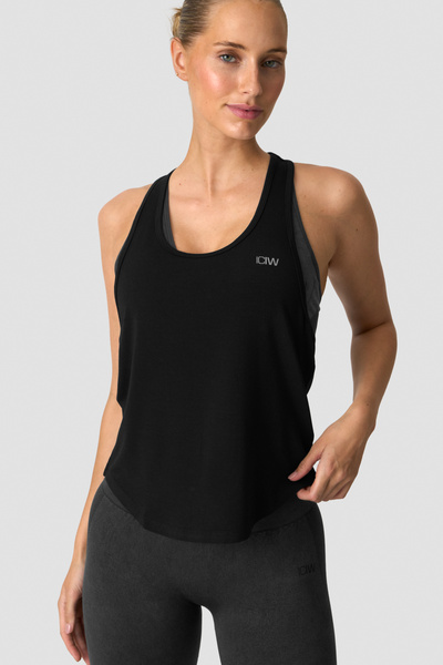 Everyday Racerback Tank Top Black - undefined