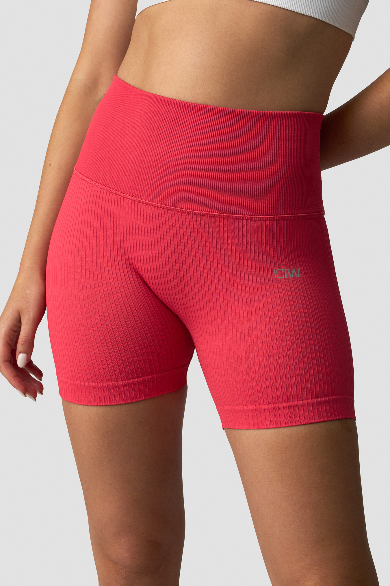 Ribbed Define Seamless Pocket Shorts Raspberry - Bild 2