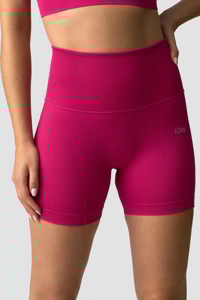 
                    Ribbed Define Seamless Pocket Shorts Dark Pink
                    
                  