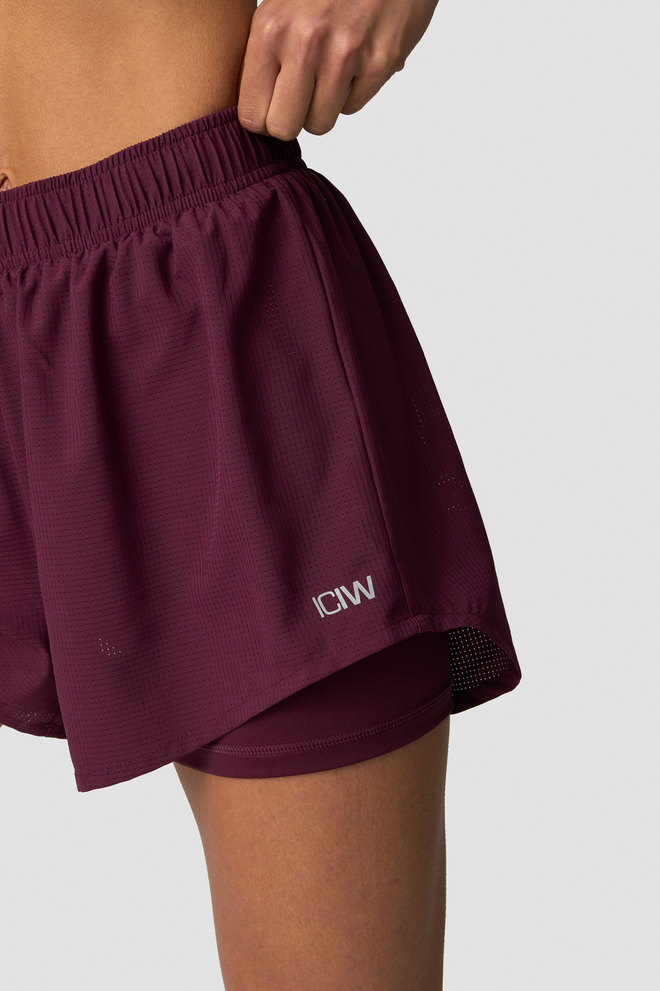 Mirage 2-in-1 Shorts Wmn Dark Mahogany - billede 1