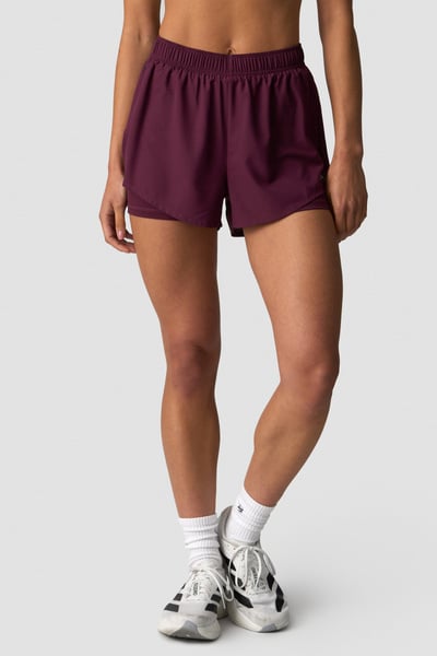Mirage 2-in-1 Shorts Wmn Dark Mahogany