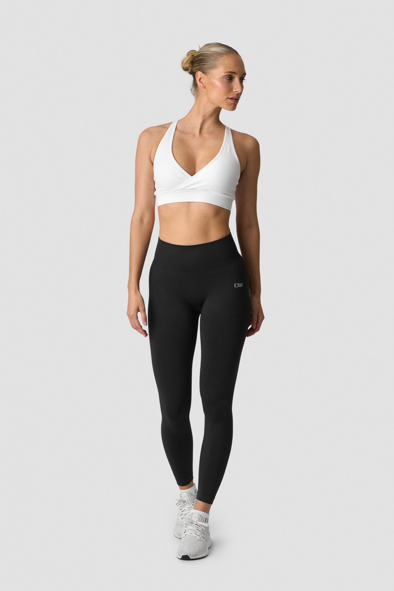 Soft Seamless Adjustable Sports Bra White - bild 4