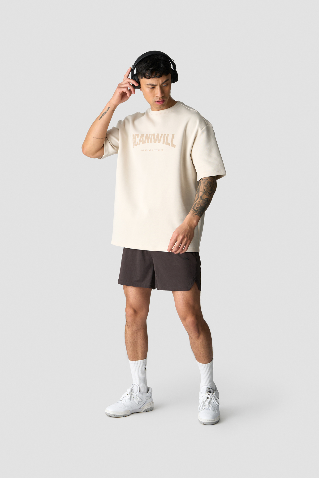 Revive Oversized T-shirt Print Men Light Beige - image 4