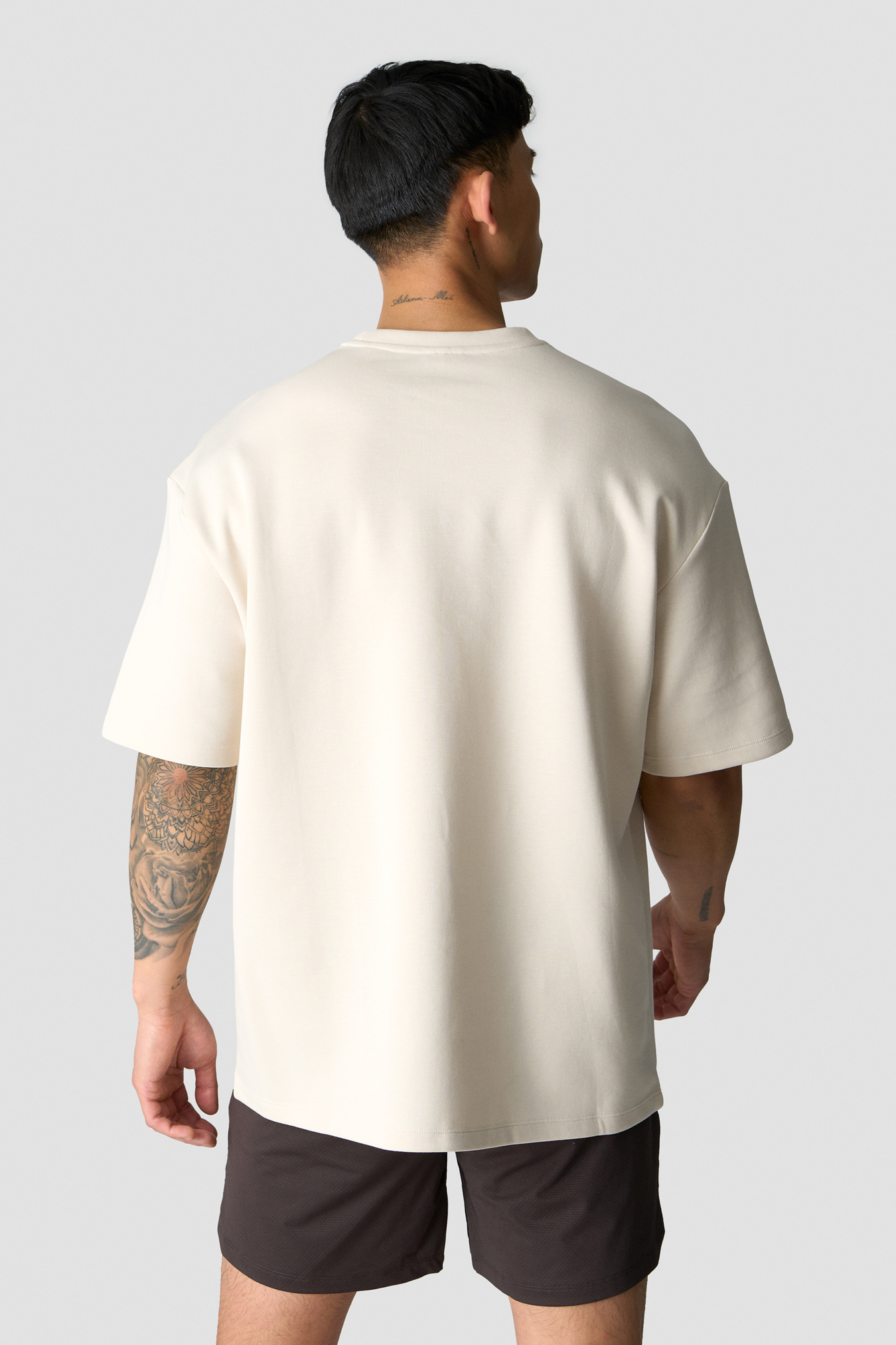 Revive Oversized T-shirt Print Men Light Beige - image 3