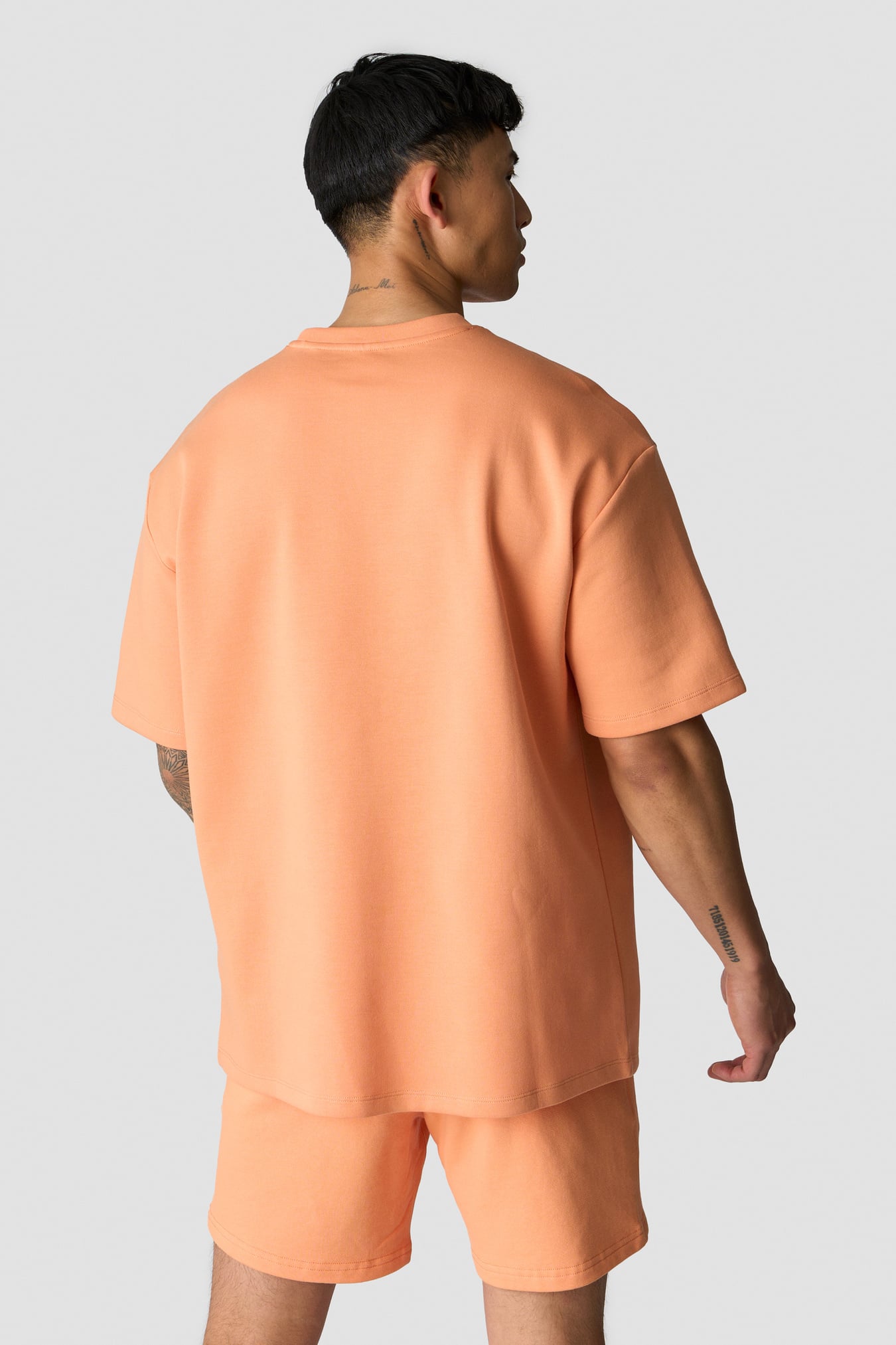 Revive Oversized T-shirt Print Men Orange Peach - bild 4