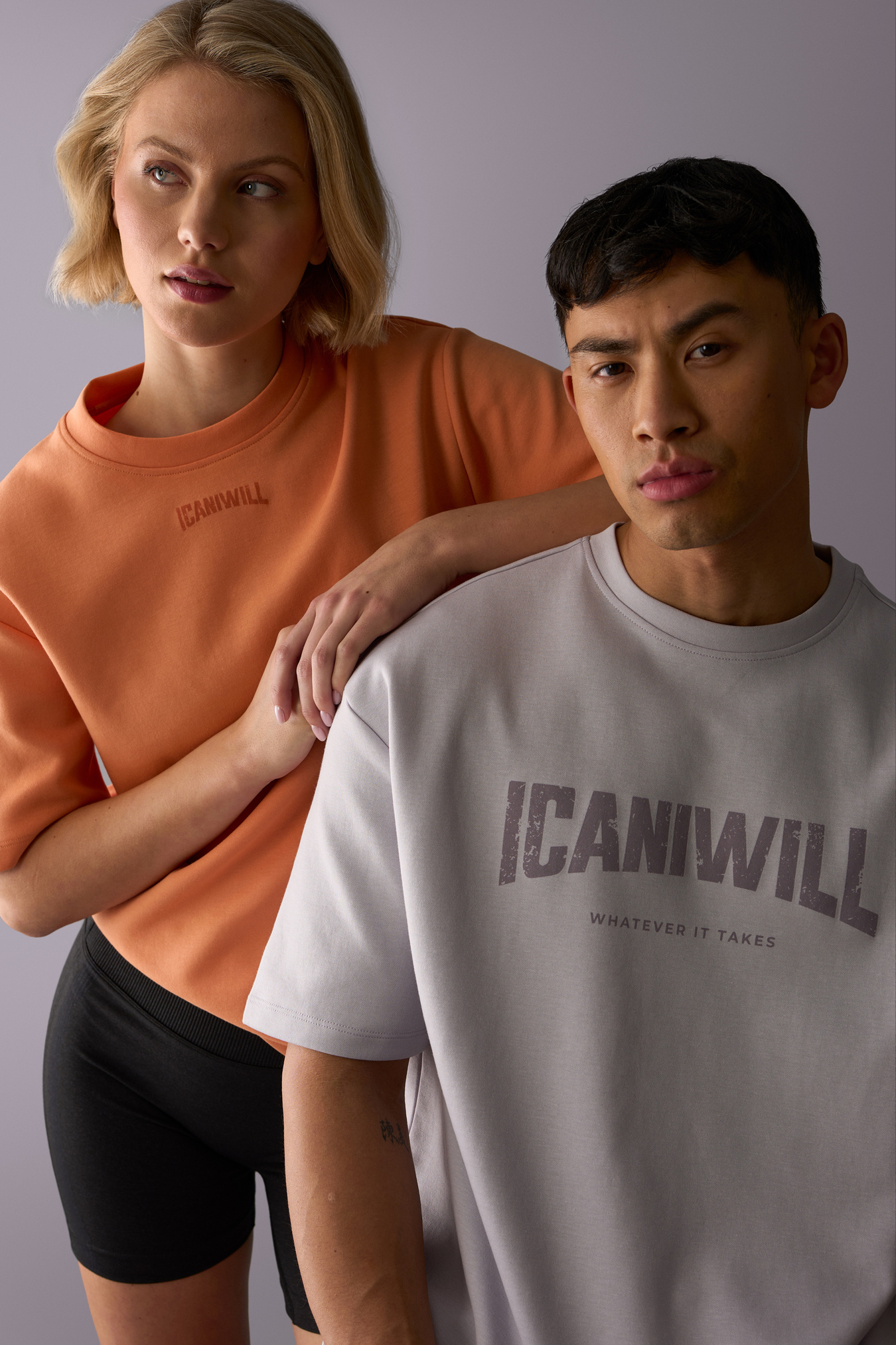 Revive Oversized T-shirt Print Men Dusty Lilac - afbeelding 6