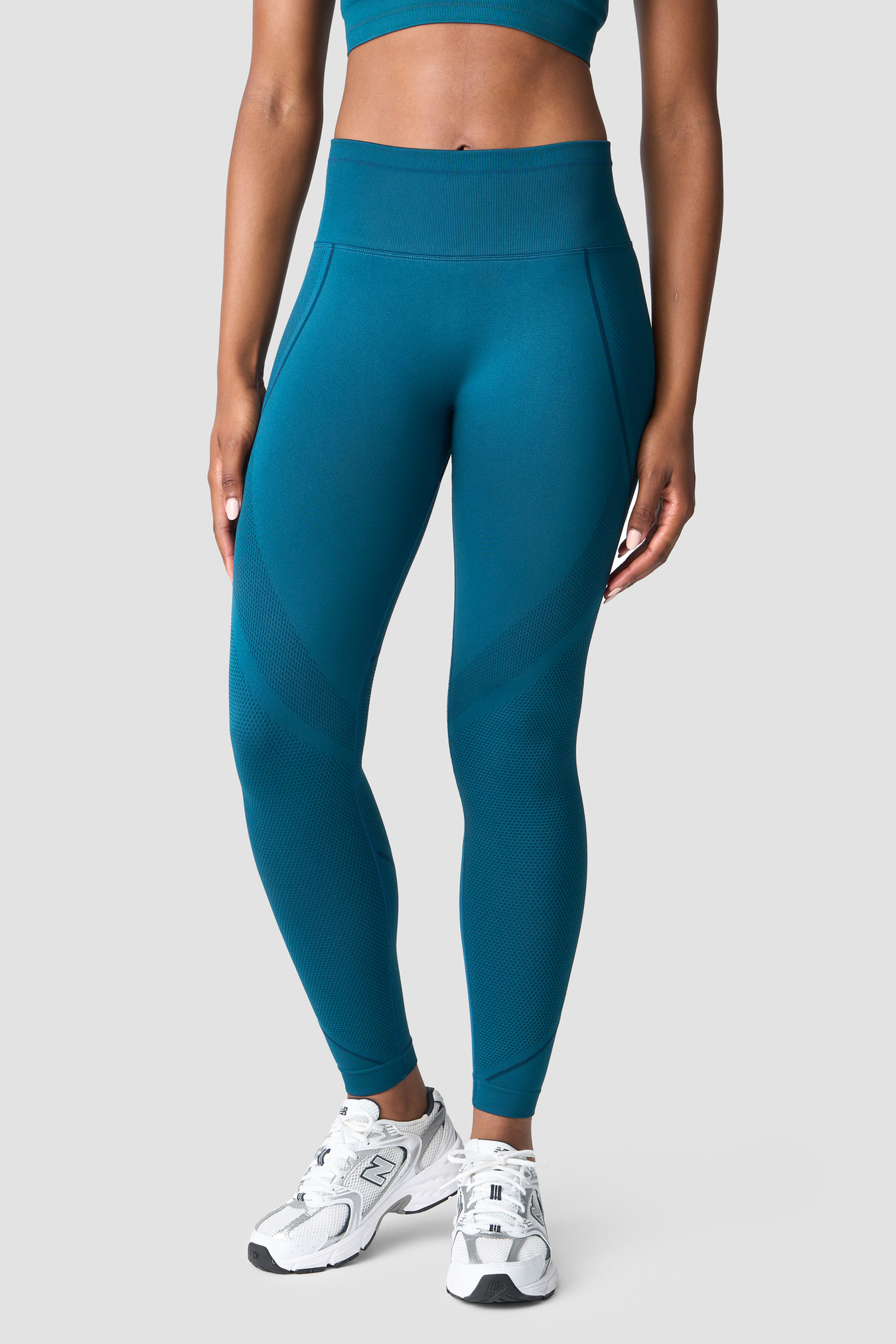 Endurance Seamless Tights Wmn Teal - afbeelding 1
