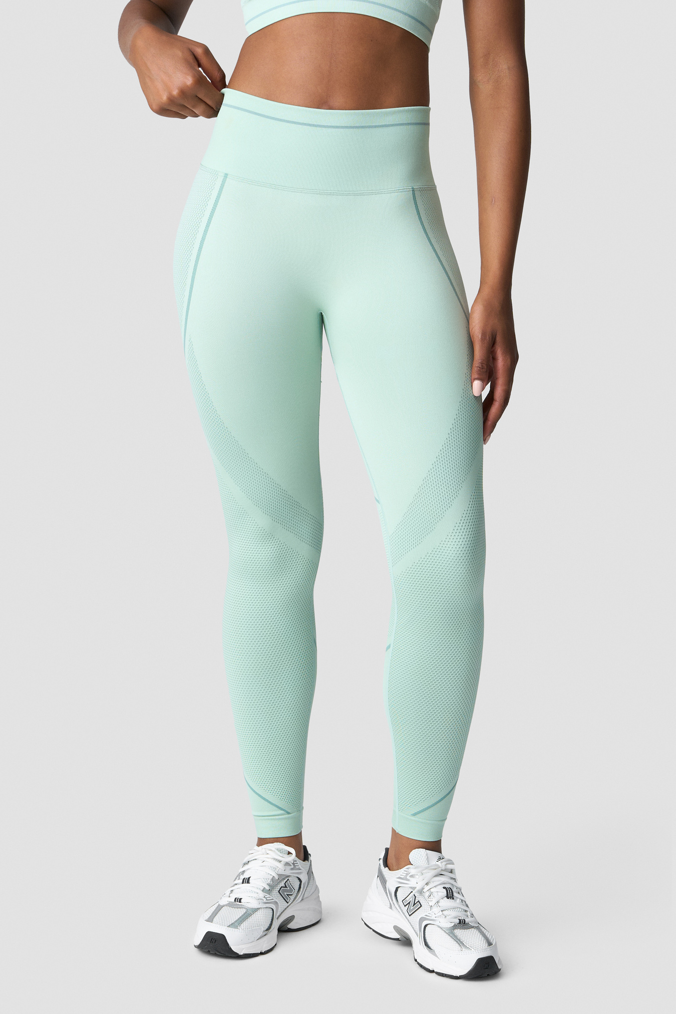 Endurance Seamless Tights Wmn Dusty Mint - billede 1