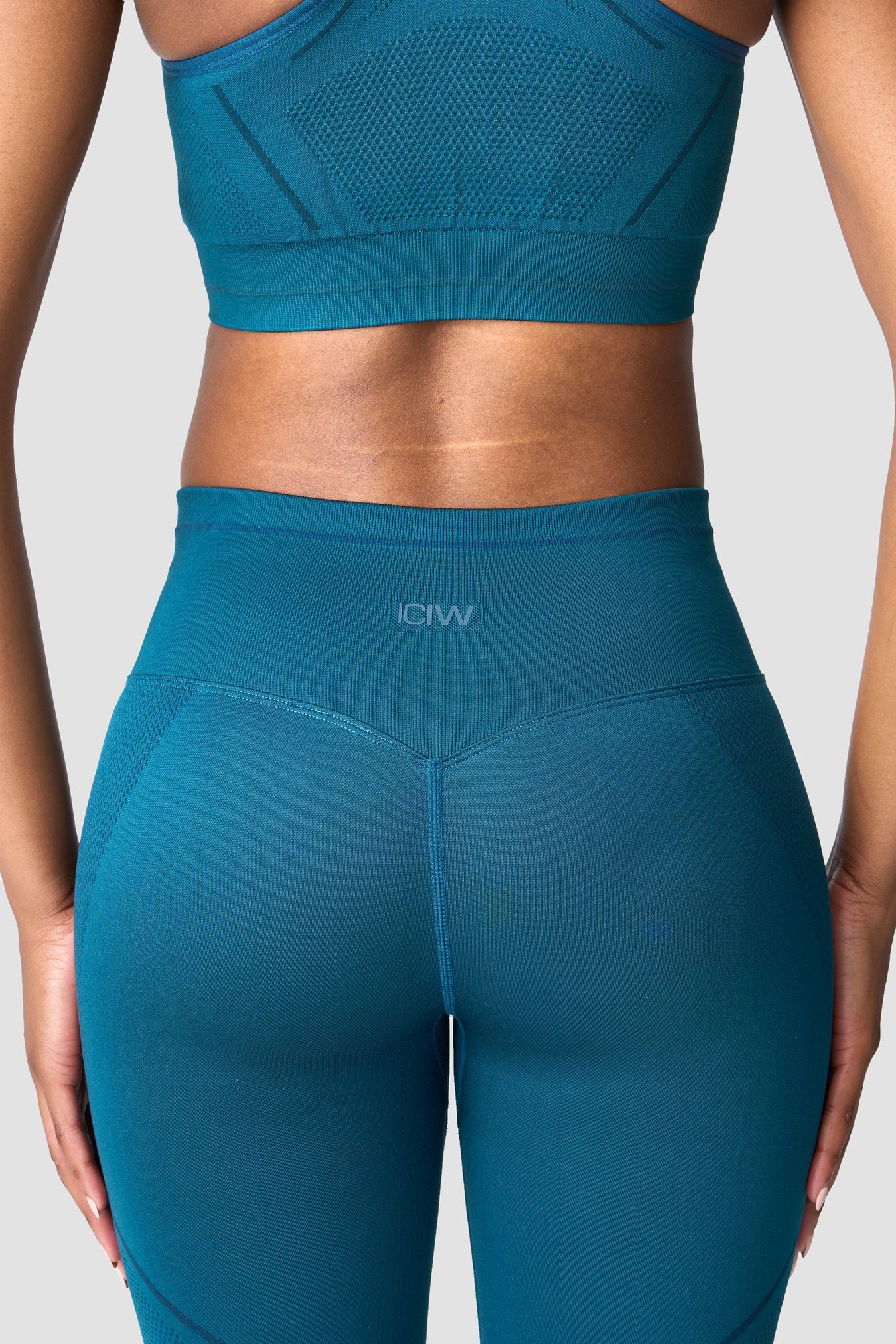Endurance Seamless Tights Wmn Teal - afbeelding 4