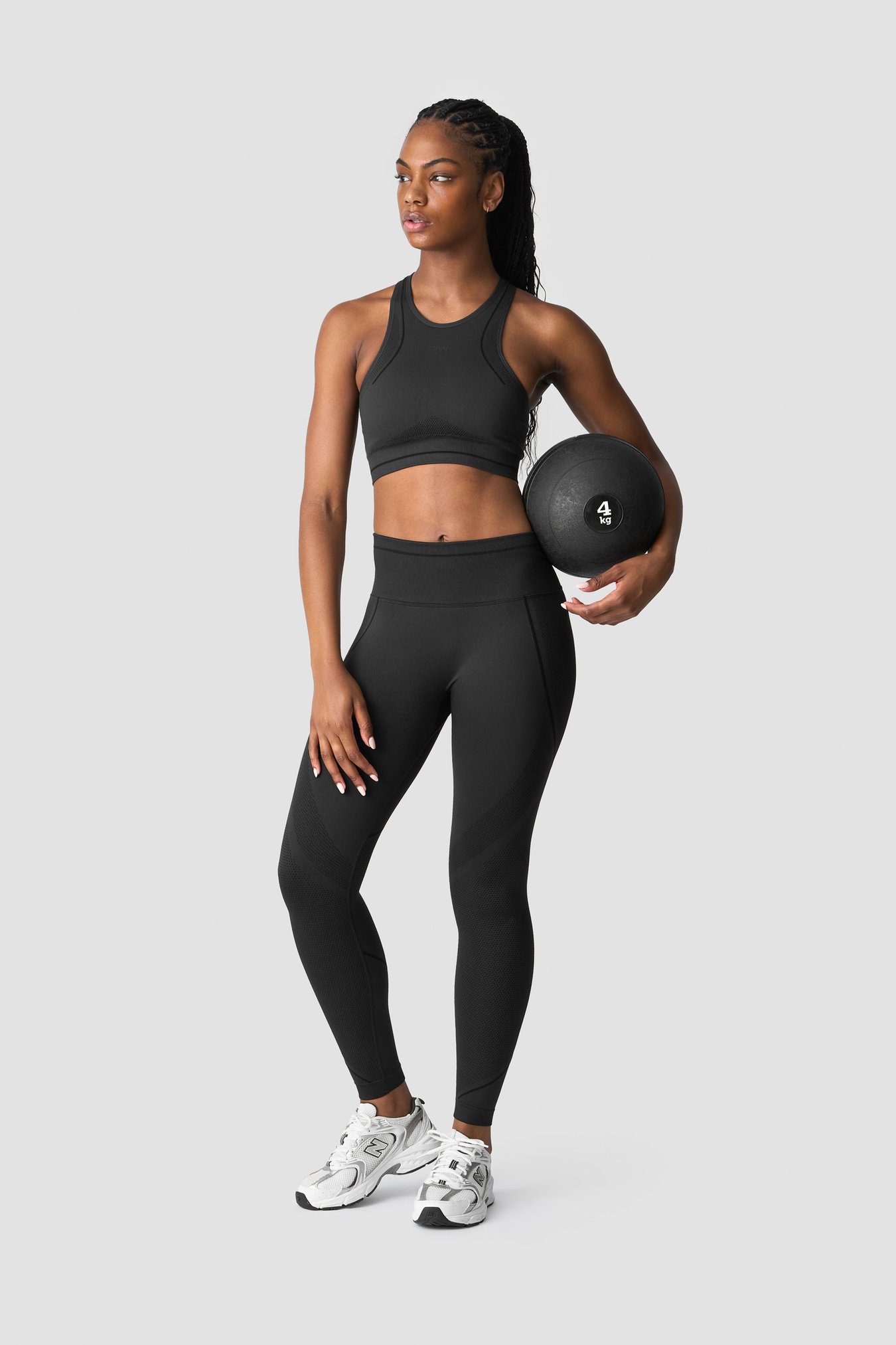 Endurance Seamless Tights Wmn Dark Grey - image 5