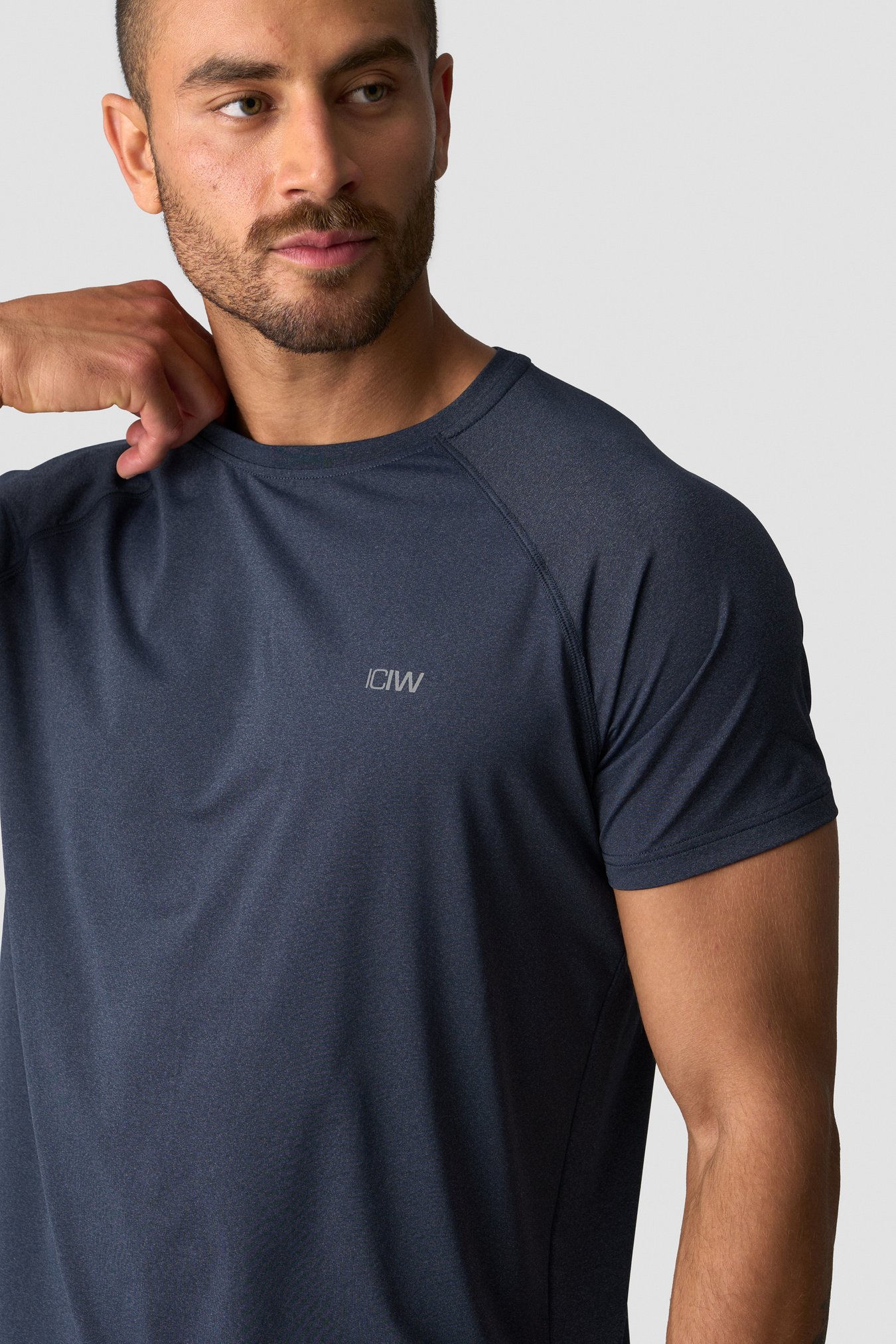 Workout Melange T-shirt Men Midnight Blue - kuva 1