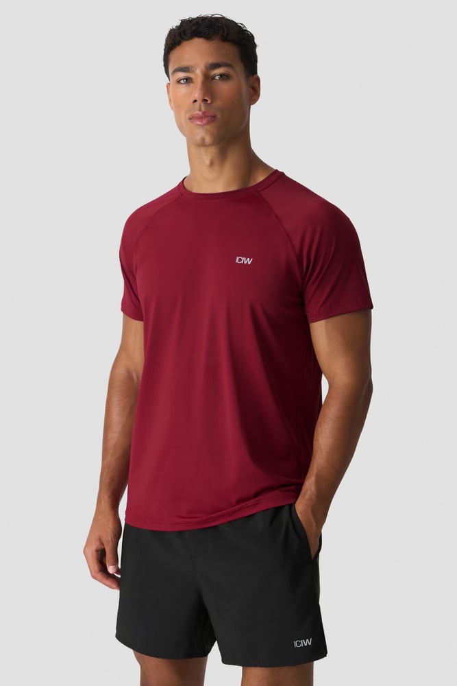 Workout Melange T-shirt Dark Berry