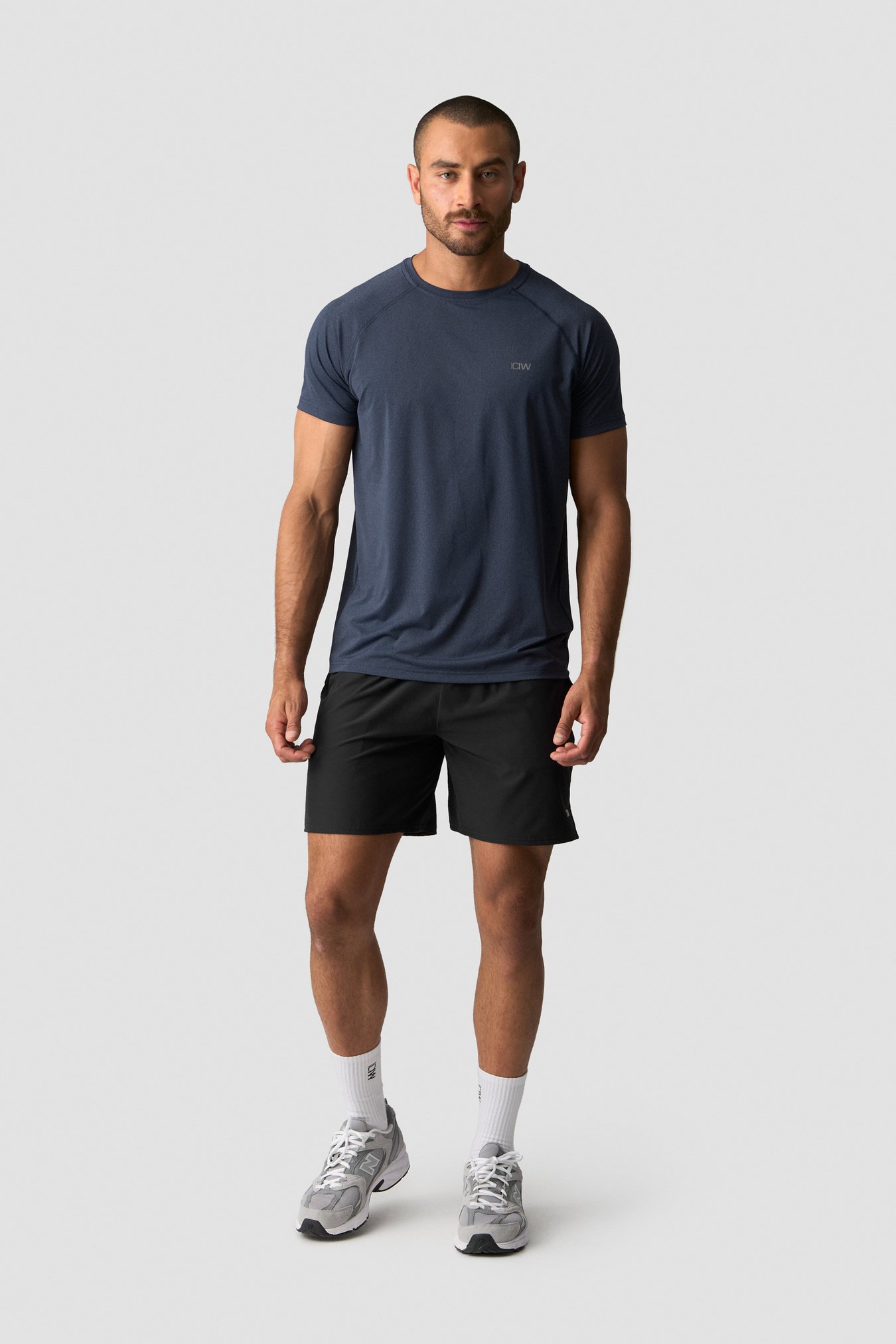 Workout Melange T-shirt Men Midnight Blue - kuva 3