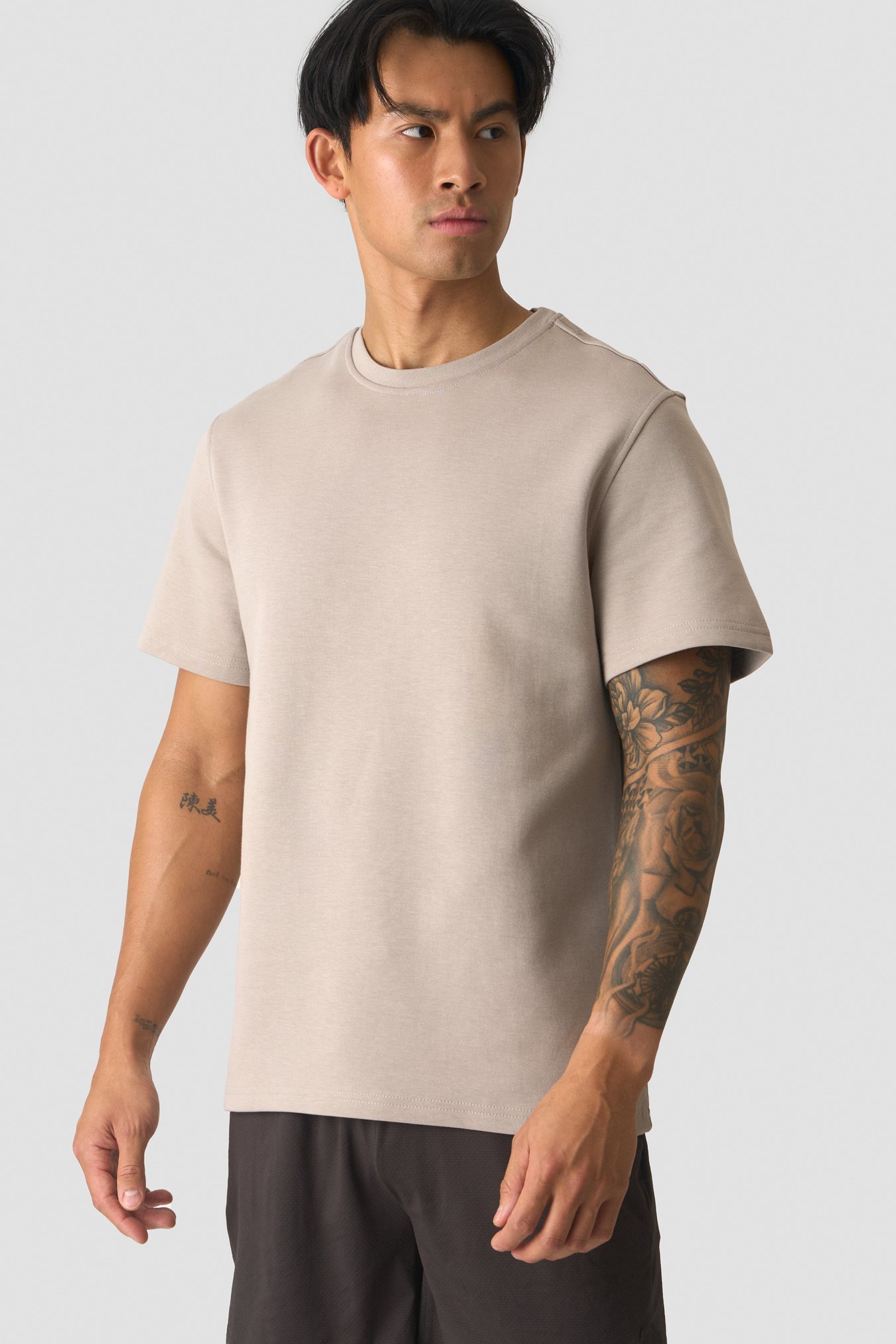 Revive T-shirt Men Light Greige - bilde 1