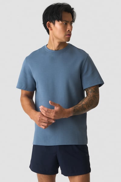 Revive T-shirt Men Steel Blue - undefined