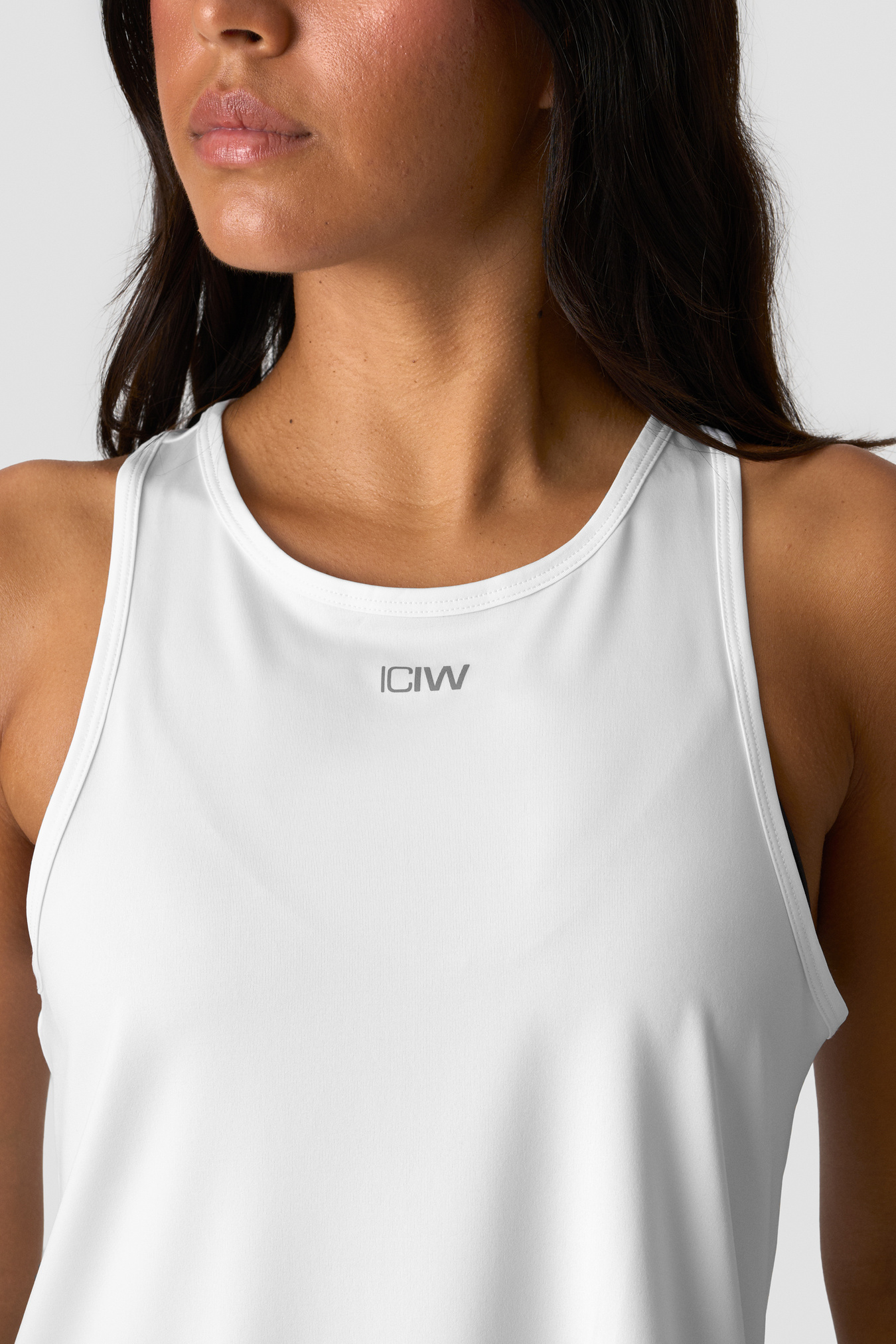 High Neck Tank Top White - Bild 2