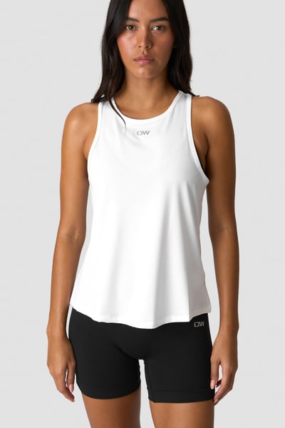 
                    High Neck Tank Top White
                    
                  