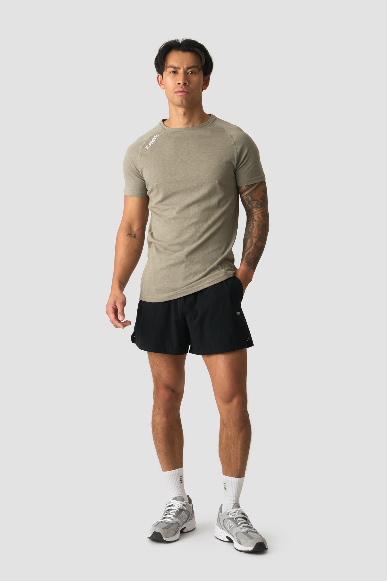 Tri-Blend Clean Tee Light Khaki Green - imagen 5