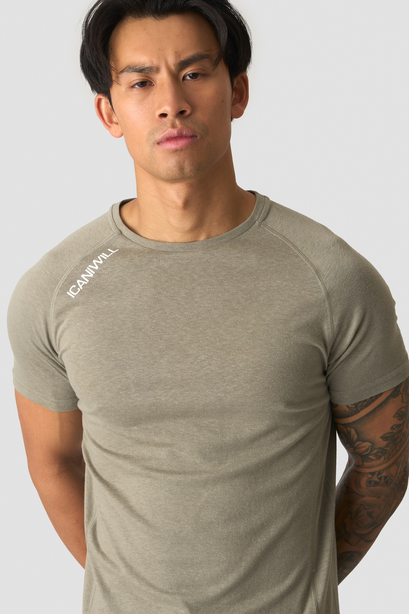 Tri-Blend Clean Tee Light Khaki Green - imagen 2