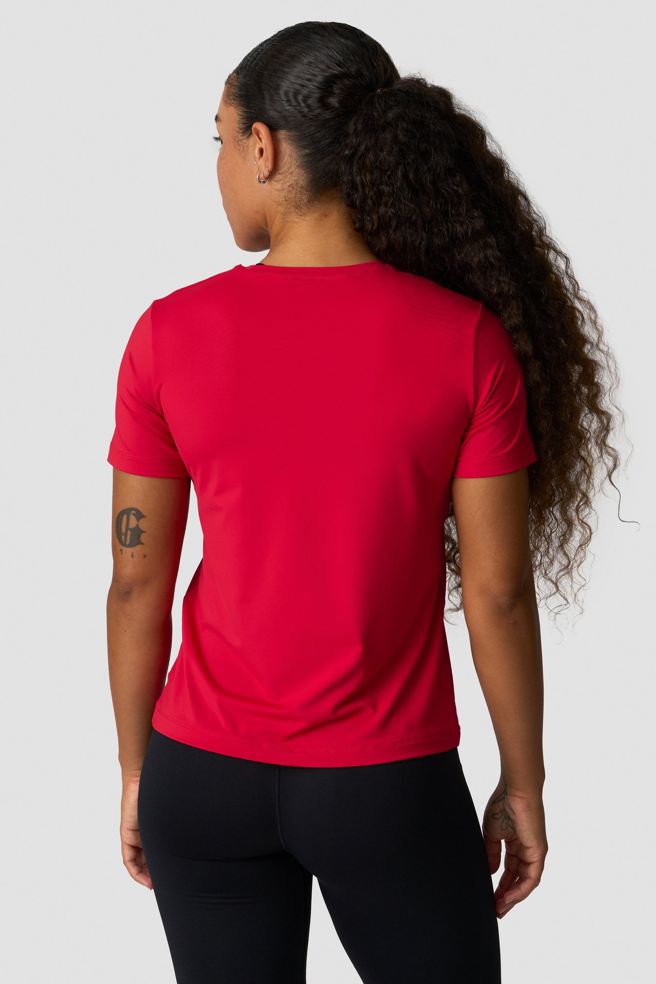 Training High Neck T-Shirt Wmn Red Cherry - Bild 3