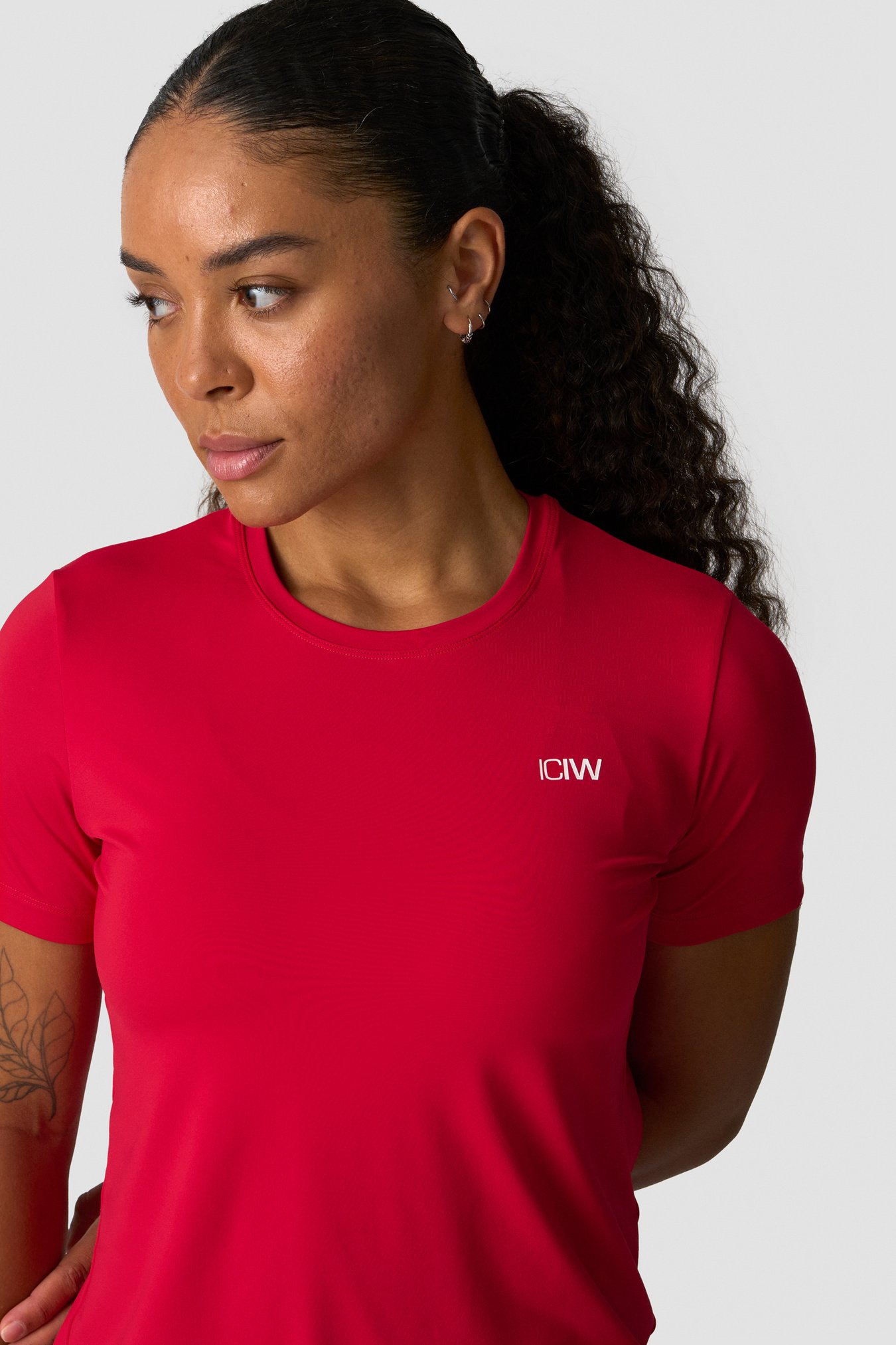 Training High Neck T-Shirt Wmn Red Cherry - Bild 2