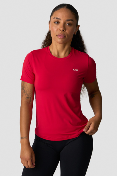 Training High Neck T-Shirt Wmn Red Cherry - undefined