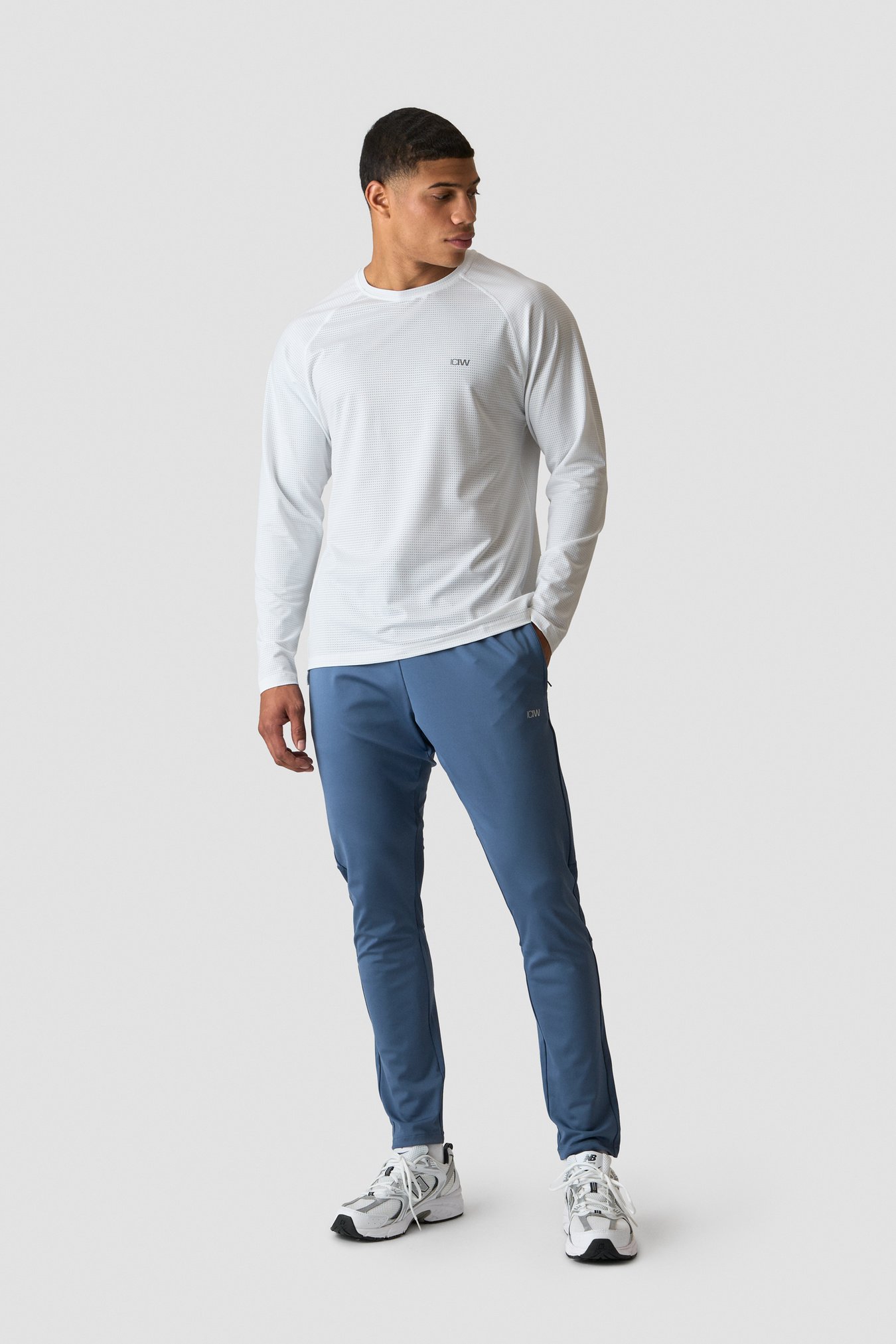 Training Mesh Long Sleeve Men White - Bild 3