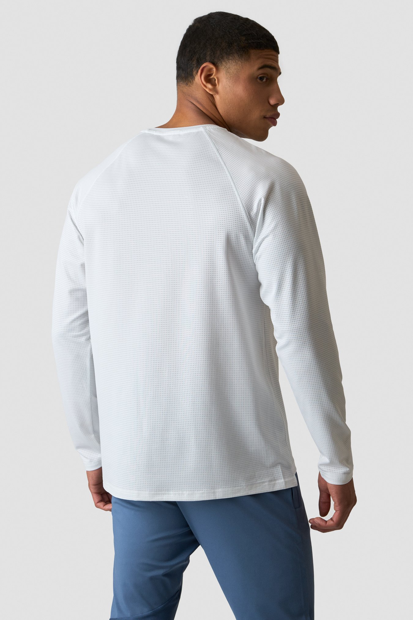 Training Mesh Long Sleeve Men White - Bild 1