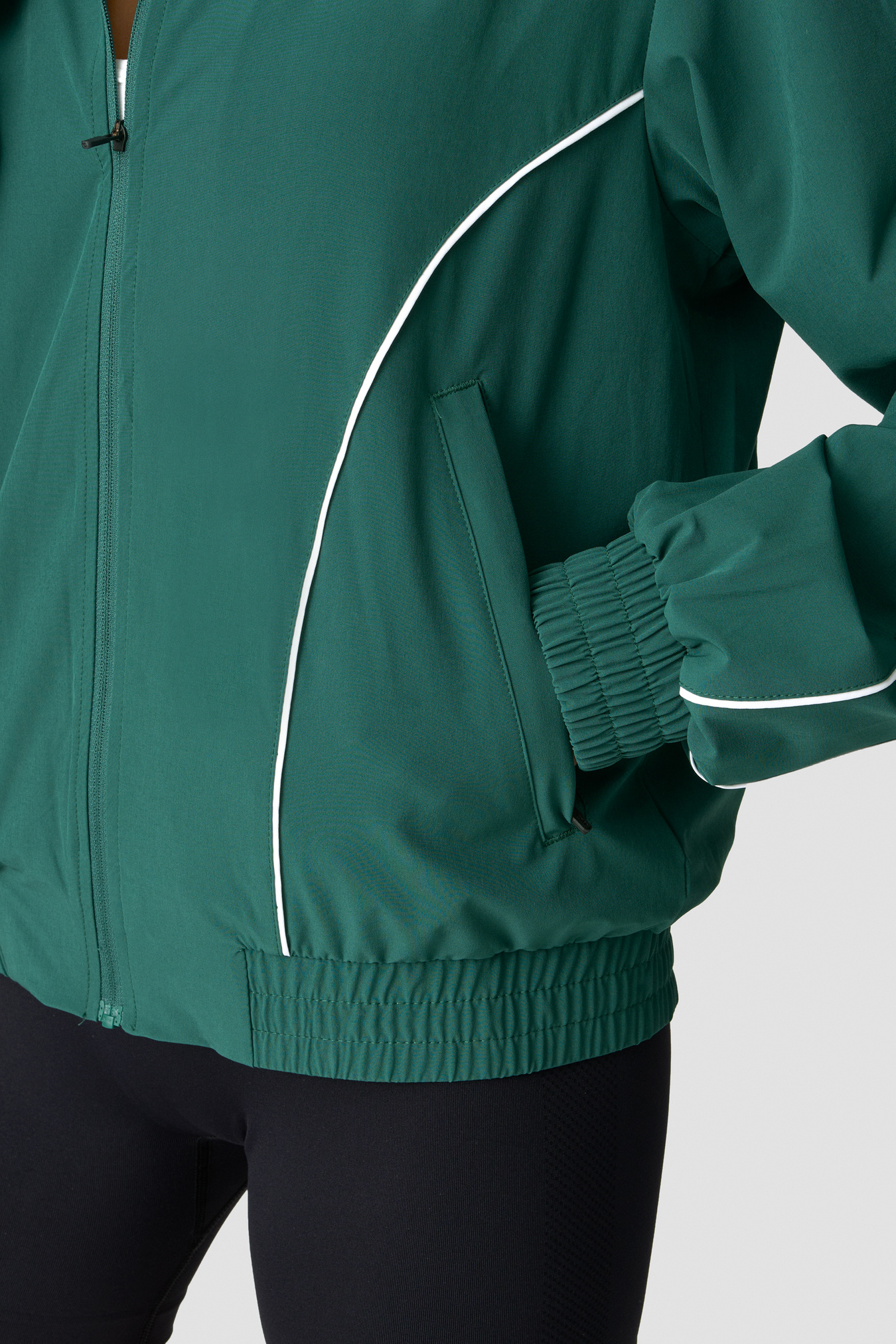 Contrast Track Jacket Wmn Deep Emerald - afbeelding 5