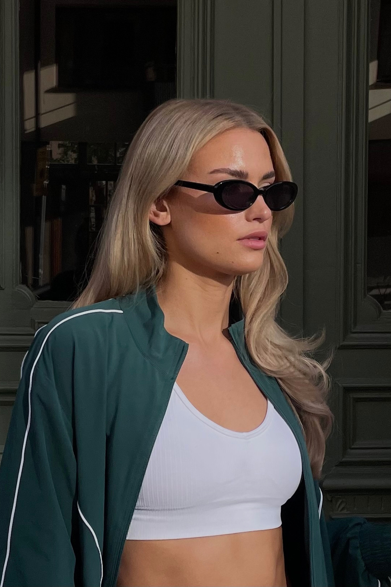 Contrast Track Jacket Wmn Deep Emerald - afbeelding 8
