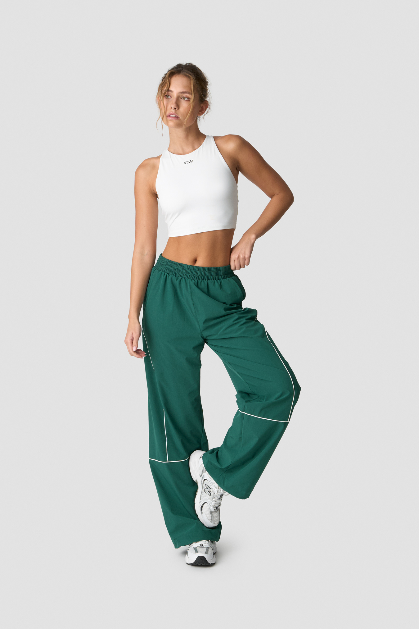 Contrast Track Pants Wmn Deep Emerald - imagen 2