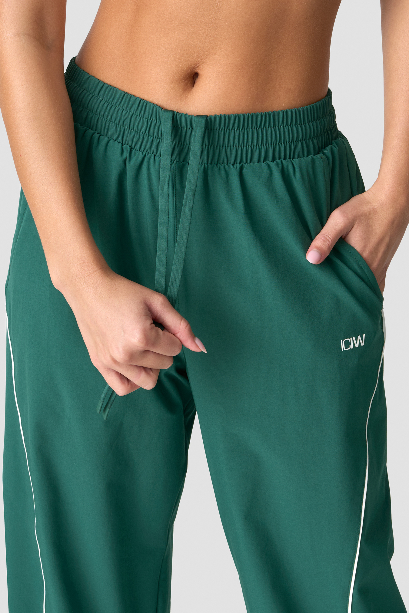 Contrast Track Pants Wmn Deep Emerald - imagen 5