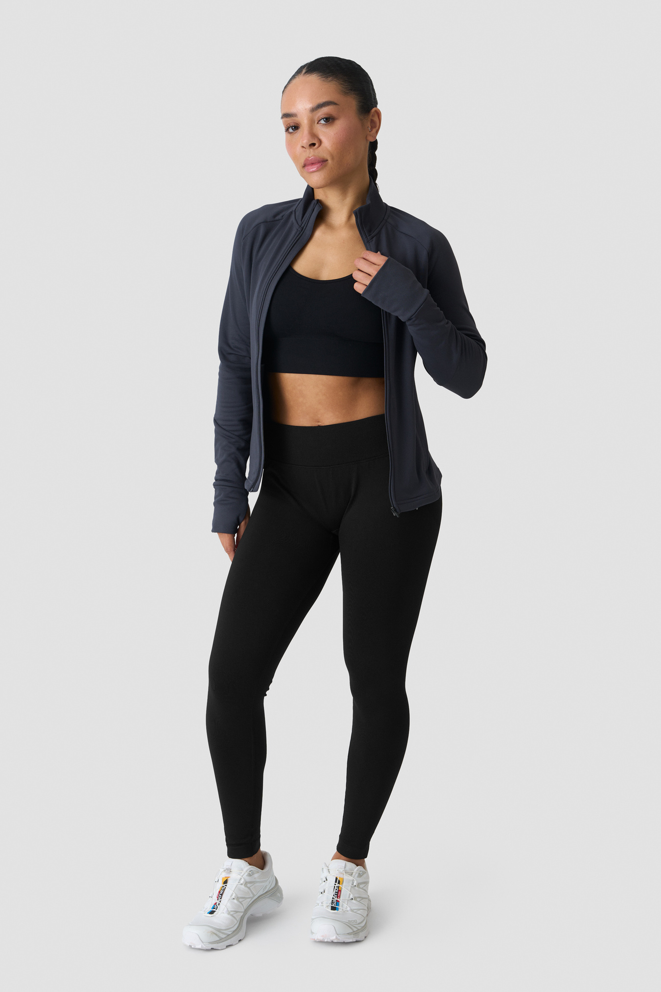 Essential Thermal Training Jacket Wmn Dusty Navy - imagen 7