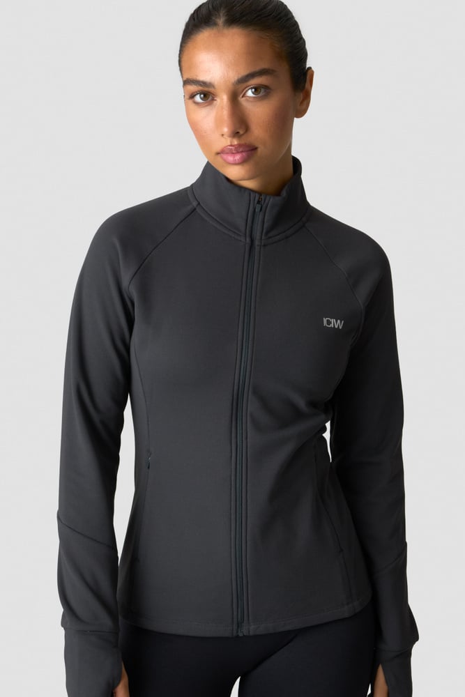 Essential Thermal Training Jacket Wmn Dark Grey