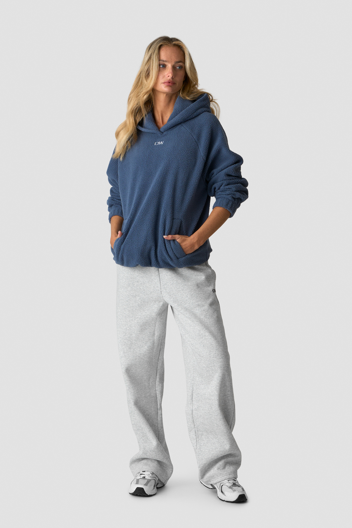 Everyday Fleece Hoodie Wmn Dusty Twilight Blue - immagine $