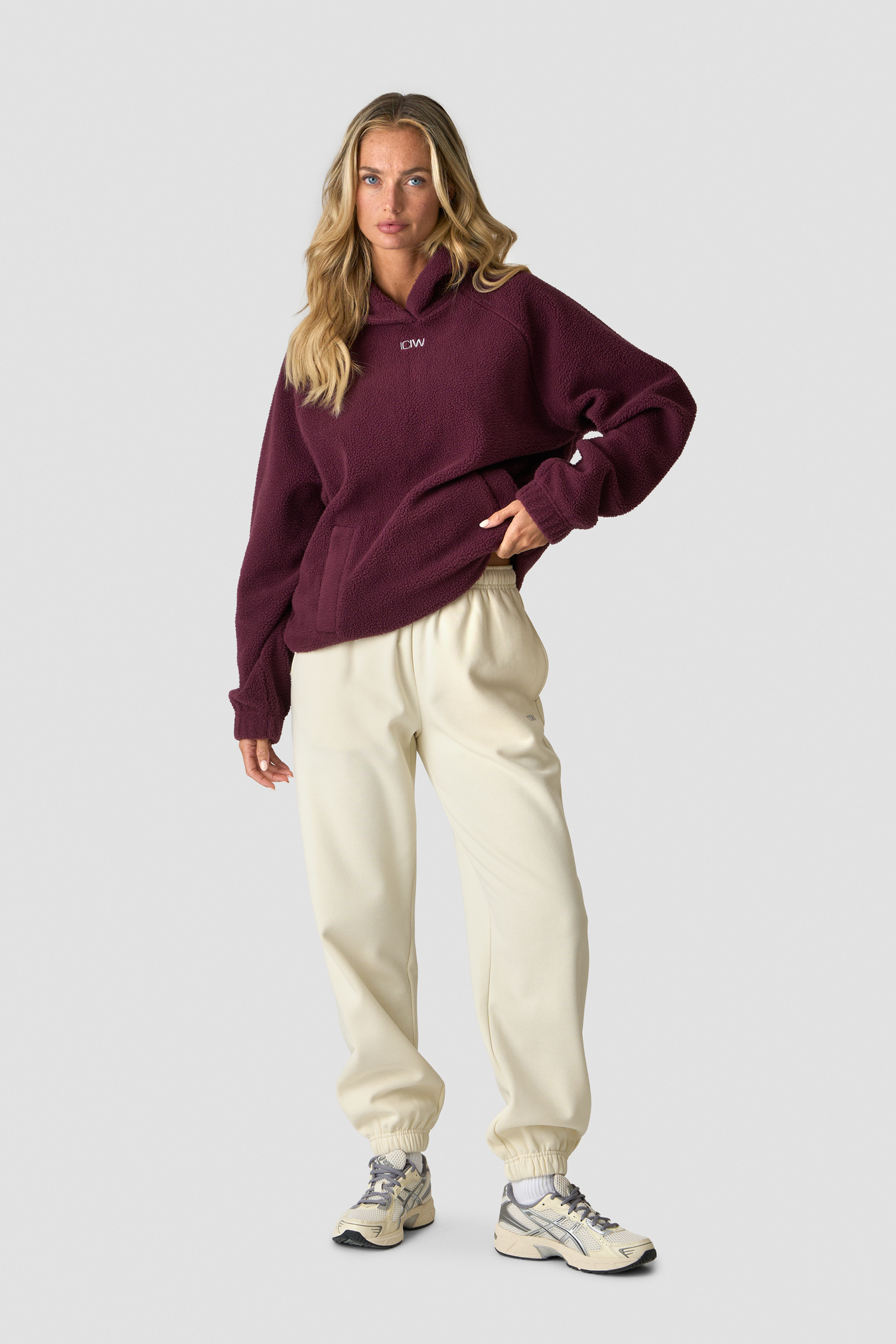Everyday Fleece Hoodie Wmn Dark Mahogany - immagine $